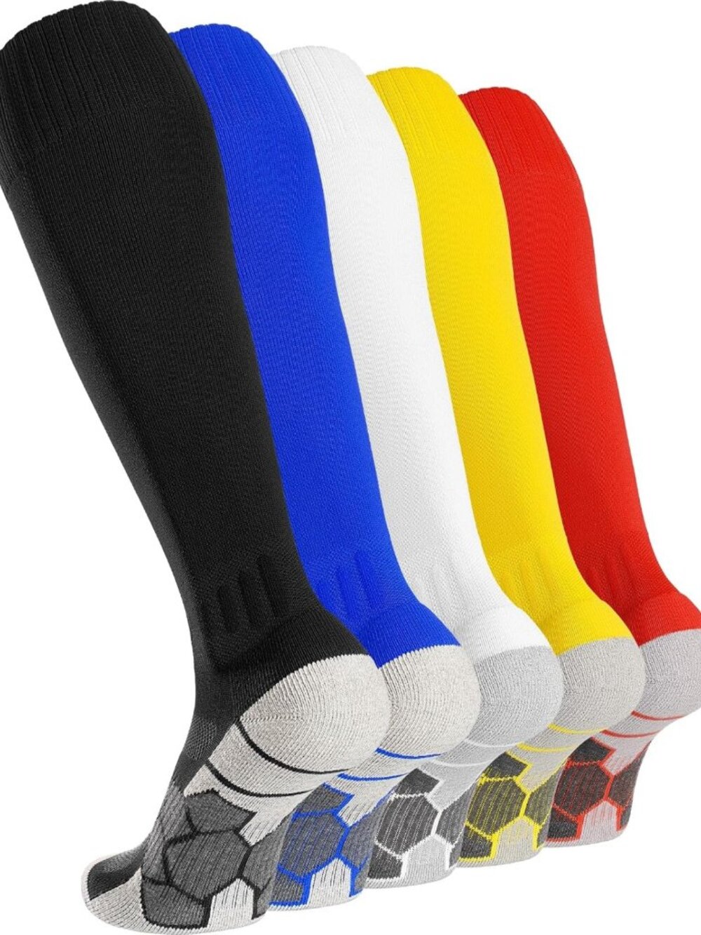 APTESOL Soccer Socks Knee High Team Sport Socks for Kids Youth Adult